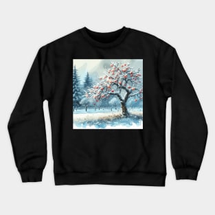 Winter Apple Tree Crewneck Sweatshirt